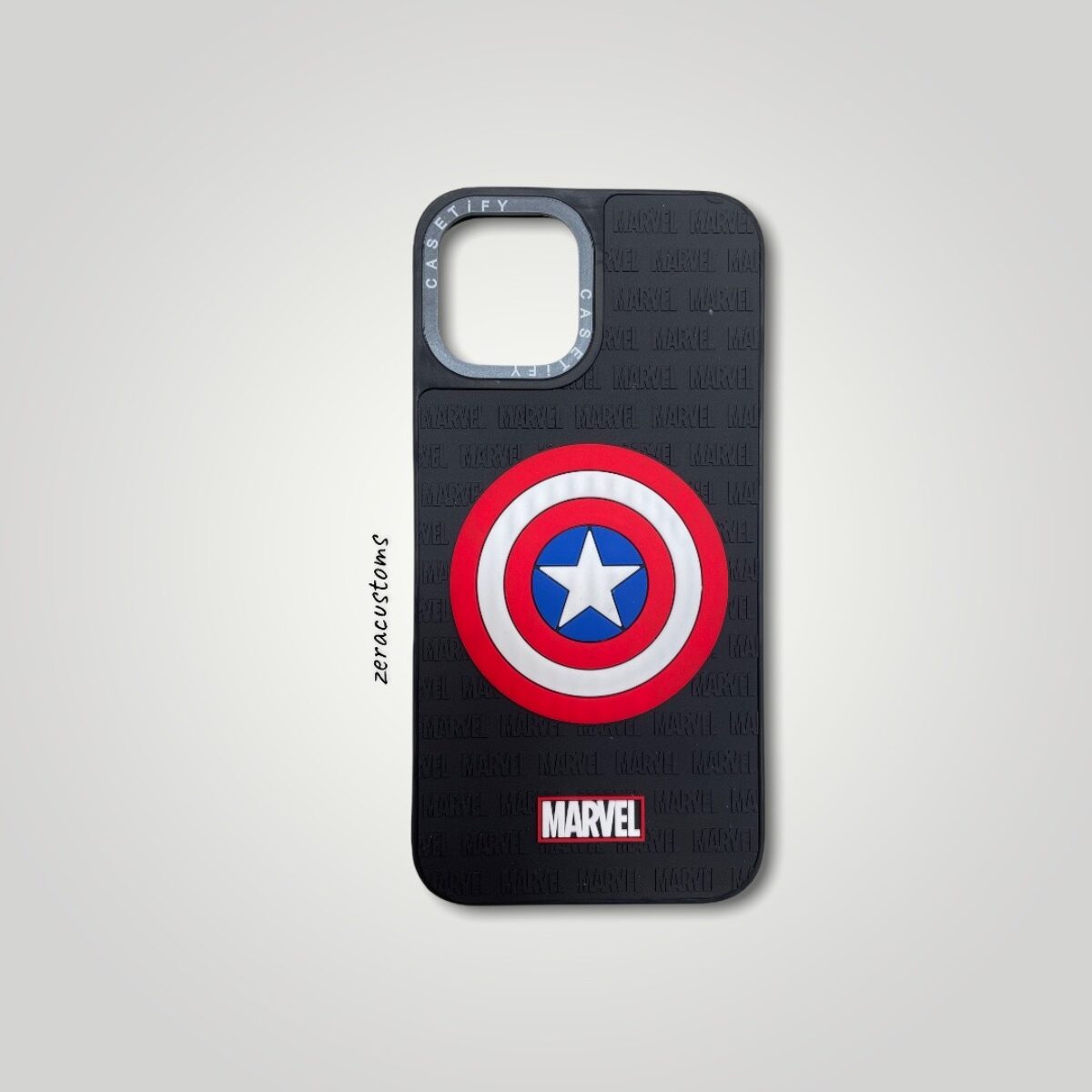 Captain America Shield Silicon iPhone Case ZeraCustoms