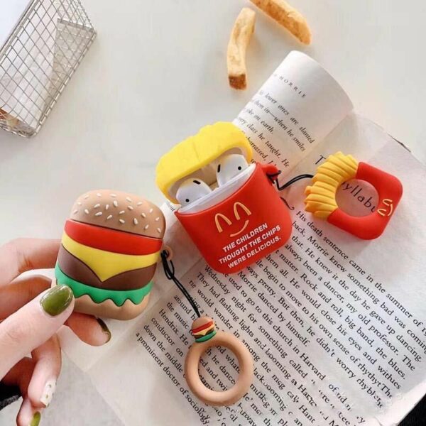 Burger & Fries Case Cover for Apple AirPods