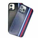 Premium Leather Stripes iPhone Case