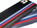 Premium Leather Stripes iPhone Case