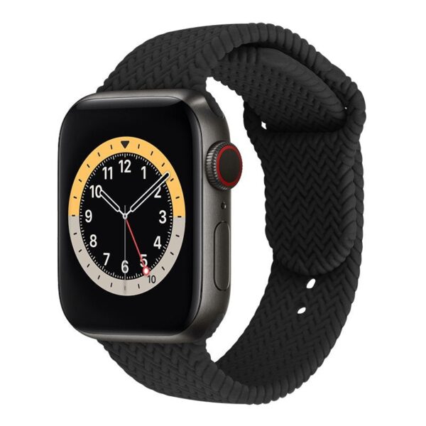 Braided Silicon Strap For Apple Watch - 42/44 mm