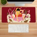 Shattered Pirate Red Desk Mat Gaming Mouse Pad