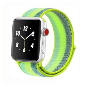 Green Tri Color Nylon Strap for Apple Watch (42/44mm)