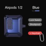 Armor with Lock Button Case for Apple AirPods 1