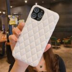 Leather Lattice Pattern iPhone Case 1