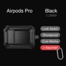 Armor with Lock Button Case for Apple AirPods