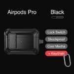 Armor with Lock Button Case for Apple AirPods 1