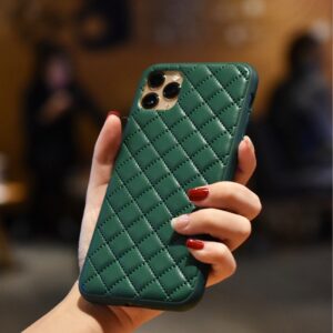 Leather Lattice Pattern iPhone Case