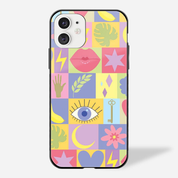 Pastel Mosaic Glass iPhone Case