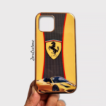 Ferrari Yellow Glass iPhone Case 1