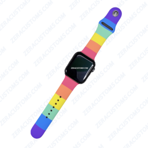 Rainbow Stripes Silicon Strap For Apple Watch - 42/44 mm