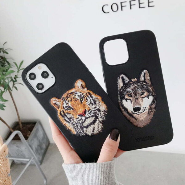 Santa Barbara Savanna Series Tiger & Wolf iPhone Case