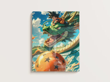 Baby Goku Metal Poster