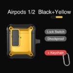 Armor with Lock Button Case for Apple AirPods 1