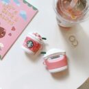 Pink Coffee Cream Apple AirPods Case