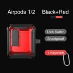 Armor with Lock Button Case for Apple AirPods 1