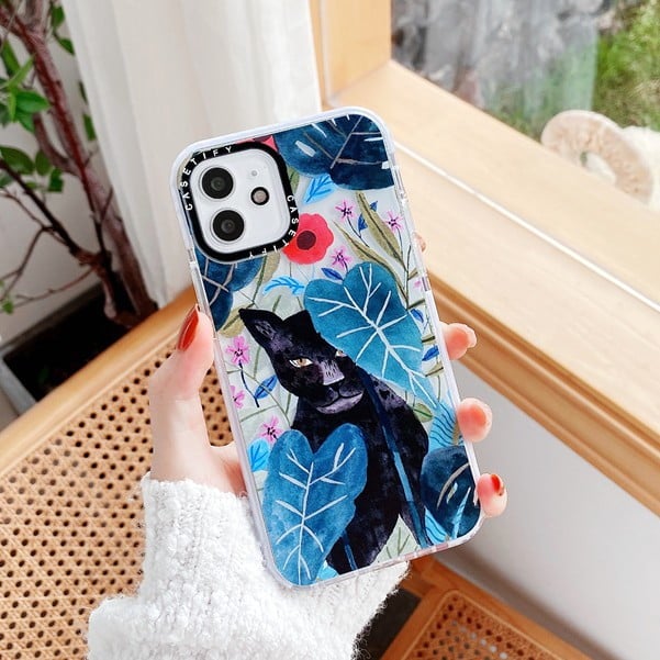 Blue Cat iPhone Case