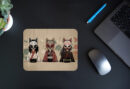 Kitsune Mask Desk Mat Gaming Mouse Pad