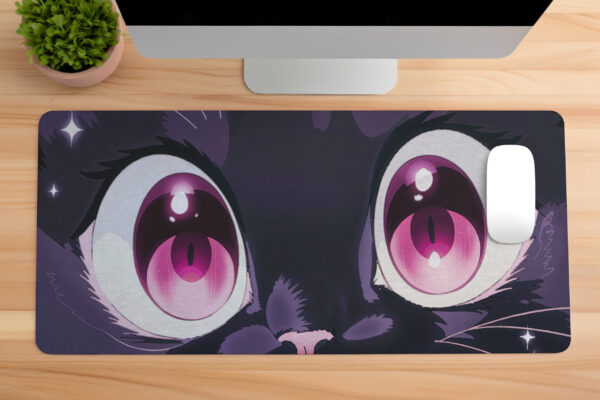 Cute Cat Eyes Desk Mat Gaming Mouse Pad