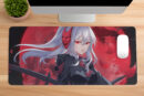 Red Moon Desk Mat Gaming Mouse Pad