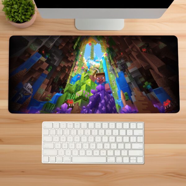 Minecraft Block Gaming Desk Mat & Mouse Pad