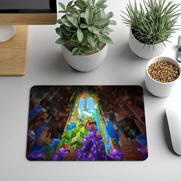 Minecraft Block Gaming Desk Mat & Mouse Pad