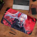 Red Moon Desk Mat Gaming Mouse Pad