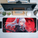 Red Moon Desk Mat Gaming Mouse Pad