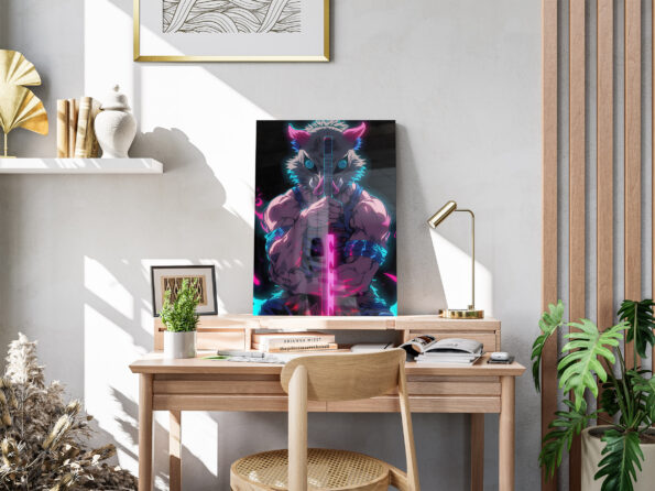 Neon Inosuke Metal Poster