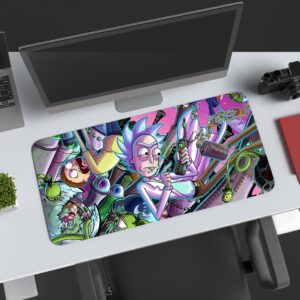 Rick and Morty Gaming Desk Mat & Mouse Pad