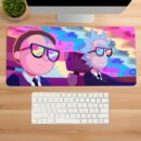 Rick and Morty on a Trip Gaming Desk Mat & Mouse Pad