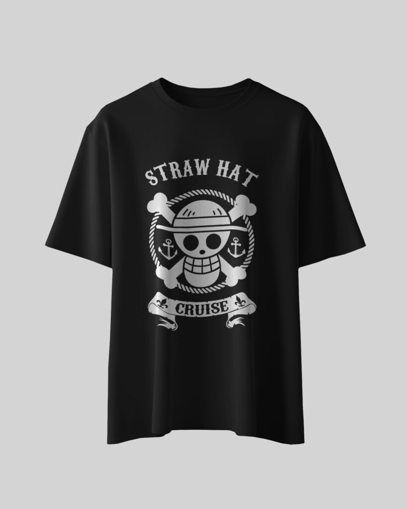 Straw Hat Oversized T-Shirt