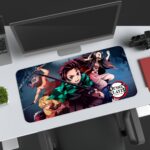 demon slayers gaming desk mat