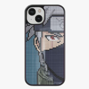 kakashi hatake pixelart glass case