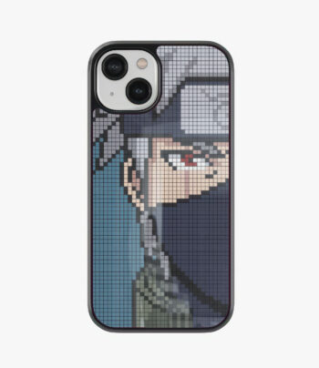 kakashi hatake pixelart glass case