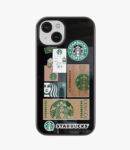 starbucks stickers glass case