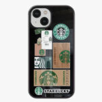 starbucks stickers glass case