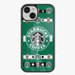 starbucks logo glass case