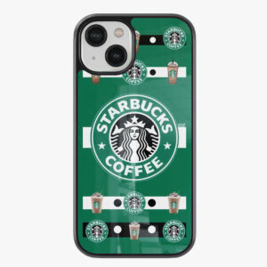 starbucks logo glass case