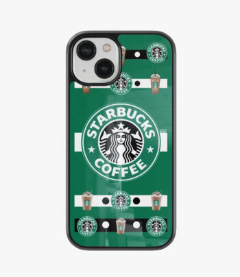 starbucks logo glass case