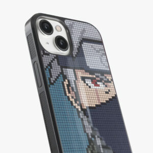 kakashi hatake pixelart glass case