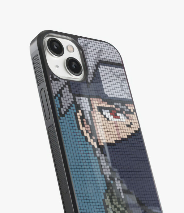 kakashi hatake pixelart glass case