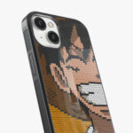 luffy pixelart glass case