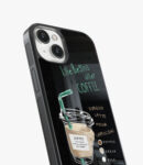 life begins after coffee glass case