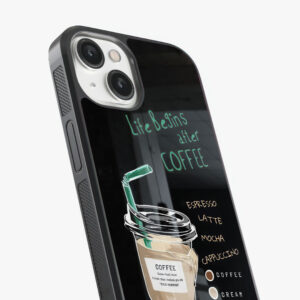 life begins after coffee glass case