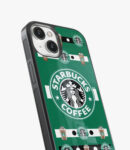 starbucks logo glass case