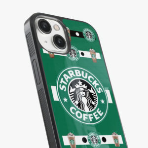 starbucks logo glass case