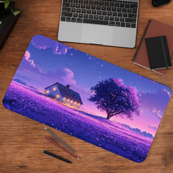 Purple Valley Gaming Desk Mat