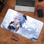 eula genshin impact gaming desk mat