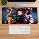 demon slayers gaming desk mat